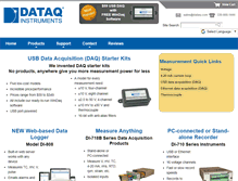 Tablet Screenshot of dataq.com